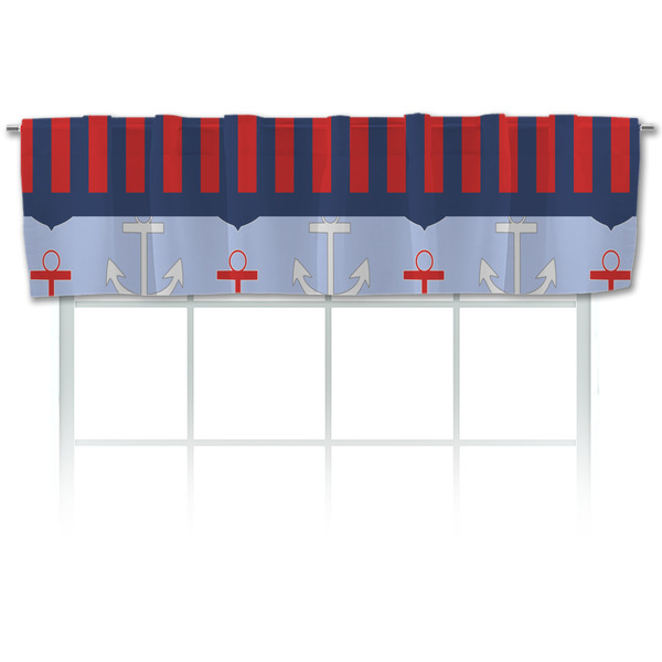 Custom Classic Anchor & Stripes Valance