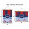 Classic Anchor & Stripes Wall Hanging Tapestries - Parent/Sizing