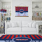 Classic Anchor & Stripes Wall Hanging Tapestry - IN CONTEXT