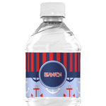 Classic Anchor & Stripes Water Bottle Labels - Custom Sized (Personalized)