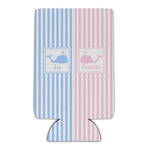 Striped w/ Whales Can Cooler (Personalized)