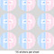 Striped w/ Whales 2" Multipurpose Round Labels - Sheet