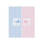 Striped w/ Whales Poster - Matte - 20x24 (Personalized)