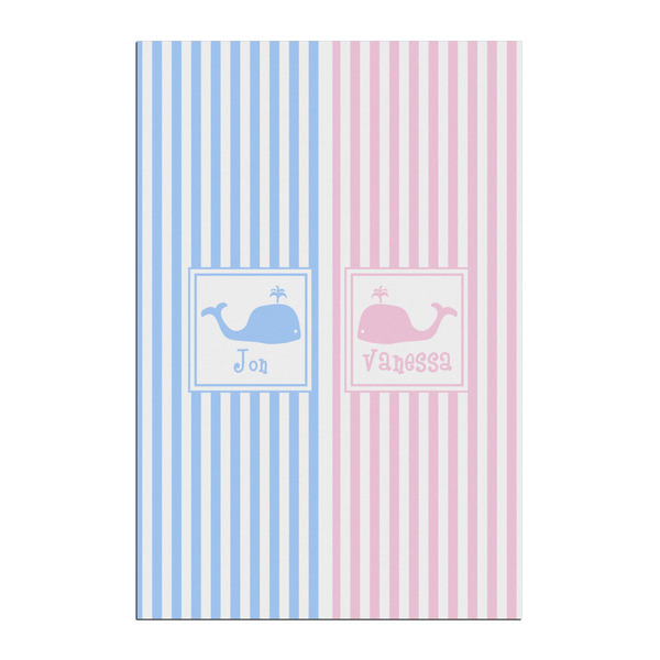 Custom Striped w/ Whales Posters - Matte - 20x30 (Personalized)