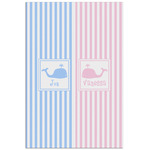 Striped w/ Whales Poster - Matte - 24x36 (Personalized)