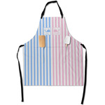 Striped w/ Whales Apron With Pockets w/ Multiple Names