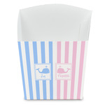 Striped w/ Whales French Fry Favor Boxes (Personalized)