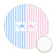 Striped w/ Whales Icing Circle - Medium - Front