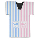 Striped w/ Whales Jersey Bottle Cooler (Personalized)