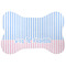 Striped w/ Whales Large Bone Shaped Mat - Flat