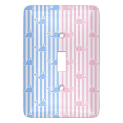 Striped w/ Whales Light Switch Cover
