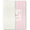 Striped w/ Whales Linen Placemat - Folded Half