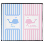 Striped w/ Whales XL Gaming Mouse Pad - 18" x 16" (Personalized)