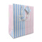 Striped w/ Whales Medium Gift Bag - Front/Main