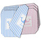 Striped w/ Whales Octagon Placemat - Double Print Set of 4 (MAIN)