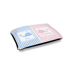 Striped w/ Whales Outdoor Dog Bed - Small (Personalized)