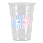 Striped w/ Whales Party Cups - 16oz (Personalized)