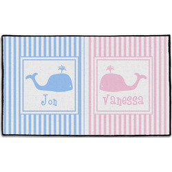 Striped w/ Whales Door Mat - 60"x36" (Personalized)