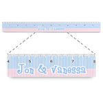 Striped w/ Whales Plastic Ruler - 12" (Personalized)