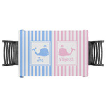 Striped w/ Whales Tablecloth - 58"x58" (Personalized)