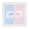 Striped w/ Whales Decorative Paper Napkins (Personalized)