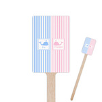 Striped w/ Whales Rectangle Wooden Stir Sticks (Personalized)