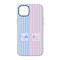 Striped w/ Whales iPhone 14 Pro Tough Case - Back