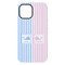 Striped w/ Whales iPhone 15 Plus Tough Case - Back