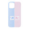 Striped w/ Whales iPhone 15 Pro Case - Back