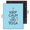 Keep Calm & Do Yoga 11x14 Wood Print - Front & Back View