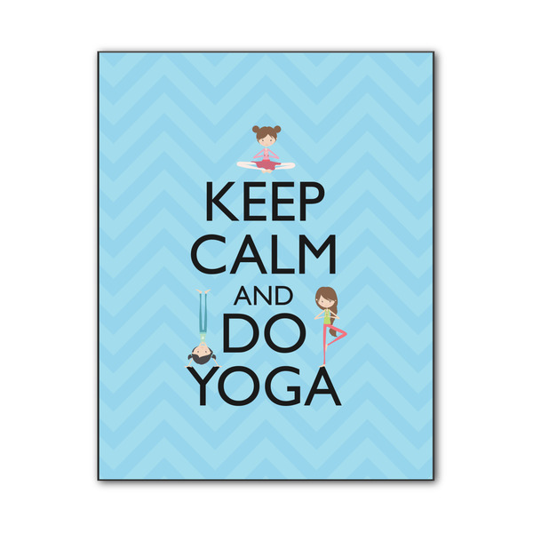 Custom Keep Calm & Do Yoga Wood Print - 11x14