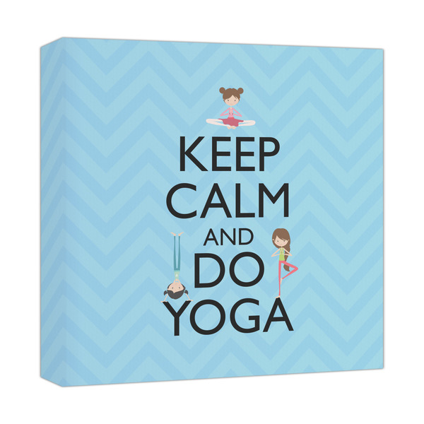 Custom Keep Calm & Do Yoga Canvas Print - 12x12