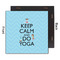 Keep Calm & Do Yoga 12x12 Wood Print - Front & Back View