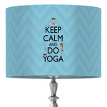 Keep Calm & Do Yoga 16" Drum Lamp Shade - Fabric