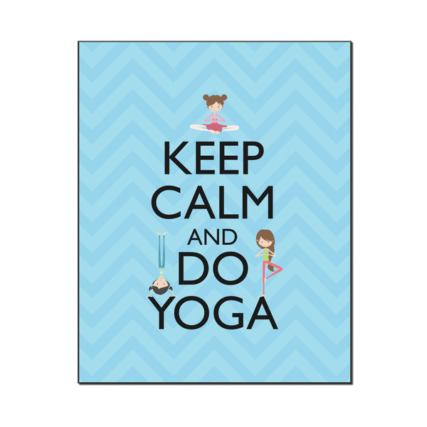 Custom Keep Calm & Do Yoga Wood Print - 16x20