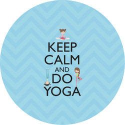 Keep Calm & Do Yoga Multipurpose Round Labels - 2"