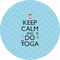 Keep Calm & Do Yoga 2" Multipurpose Round Labels - Single Sticker