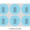 Keep Calm & Do Yoga 3" Multipurpose Round Labels - Sheet