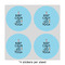 Keep Calm & Do Yoga 4" Multipurpose Round Labels - Sheet