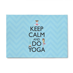 Keep Calm & Do Yoga 4' x 6' Indoor Area Rug