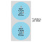 Keep Calm & Do Yoga 5" Multipurpose Round Label - Sheet