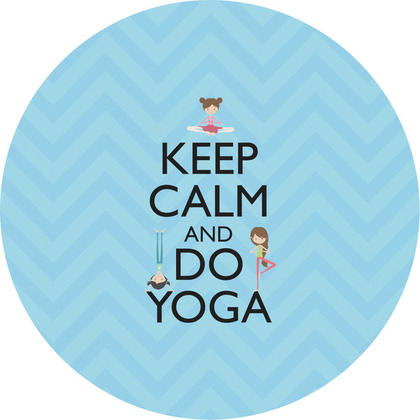 Custom Keep Calm & Do Yoga Multipurpose Round Labels - 5"