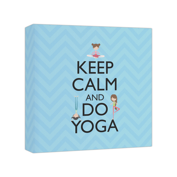 Custom Keep Calm & Do Yoga Canvas Print - 8x8