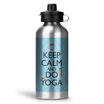 Keep Calm & Do Yoga Water Bottles - 20 oz - Aluminum