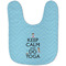 Keep Calm & Do Yoga Baby Bib - AFT flat