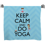 Keep Calm & Do Yoga Bath Towel