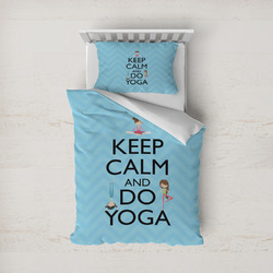 Keep Calm & Do Yoga Duvet Cover Set - Twin