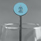 Keep Calm & Do Yoga Black Plastic 5.5" Stir Stick - Round - Main