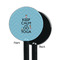 Keep Calm & Do Yoga Black Plastic 5.5" Stir Stick - Single Sided - Round - Front & Back