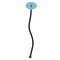 Keep Calm & Do Yoga Black Plastic 7" Stir Stick - Oval - Single Stick